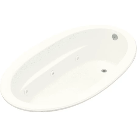 Kohler Sunward Collection 72" Undermount or Drop In Jetted Whirlpool Bath Tub with Reversible Drain