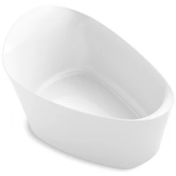 Kohler Veil 66" Freestanding Soaking Bathtub with Center Toe-Tap Drain