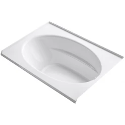 Kohler Windward Collection 60" Three Wall Alcove Soaking Bath Tub with Right Hand Drain