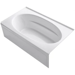 Kohler Windward Collection 72" Three Wall Alcove Soaking Bath Tub with Right Hand Drain