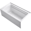 Kohler Archer 60" Three Wall Alcove Acrylic Air Tub with Right Drain and Overflow - Comfort Depth Design