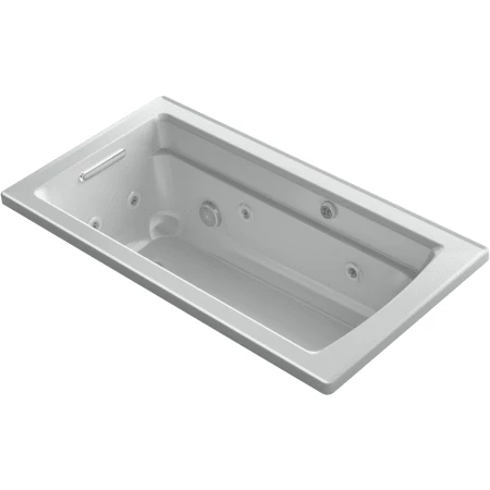 Kohler Archer 60" Drop In Acrylic Air/Whirlpool Tub with Reversible Drain and Overflow - Comfort Depth Design