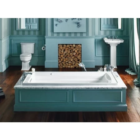 Kohler Archer Collection 72" Drop In Jetted Whirlpool Bath Tub with Reversible Drain - Image 4