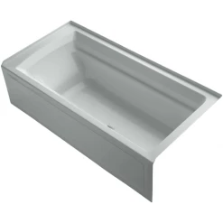 Kohler Archer 72" Three Wall Alcove Acrylic Air Tub with Right Drain and Overflow - Comfort Depth Design
