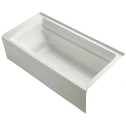Kohler Archer 72" Alcove Soaking Bath Tub with Bask Heating and Right Drain