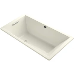 Kohler Underscore 66" Soaking Tub with Reversible Drain and Bask Heating Technology