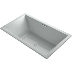 Kohler Underscore 72" Soaking Tub with Center Drain and Bask Heating Technology
