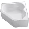Kohler Tercet Collection 60" Corner Alcove Soaking Bath Tub with Center Drain