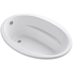Kohler Sunward Collection 60" Drop In Soaking Bath Tub with Reversible Drain