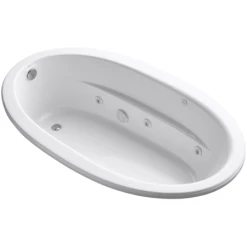 Kohler Sunward 72" Drop In Whirlpool Bath Tub with Left Drain