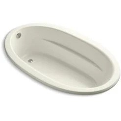Kohler Sunward 72" Drop In Soaking Tub with Reversible Drain and Bask