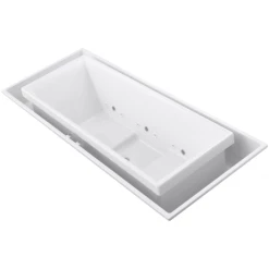 Kohler Sok Collection 103-3/4" Drop In Whirlpool Bath Tub for Two with Center Drain and Chromatherapy