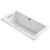 Kohler Underscore Rectangle 60" Drop In Acrylic Air Tub with Reversible Drain and Overflow