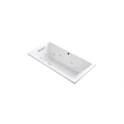 Kohler Underscore 60" Drop In Acrylic Experience Tub with Left, Reversible, Right Drain and Overflow