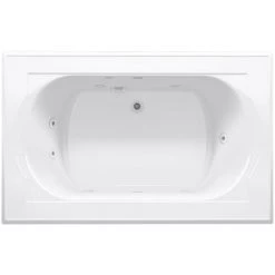 Kohler Memoirs 66" Drop In Acrylic Whirlpool Tub with Center Drain and Overflow