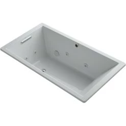 Kohler Underscore 66" Drop In, Undermount Acrylic Experience Tub with Left, Reversible, Right Drain and Overflow