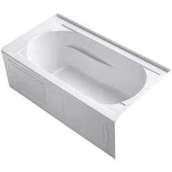 Kohler Devonshire Collection 60" Three Wall Alcove Soaking Bath Tub with Right Hand Drain