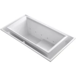 Kohler Sok Collection 75" Undermount or Drop In Effervescence Bath Tub with Right Side Drain