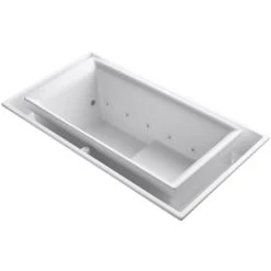 Kohler Sok Collection 75" Undermount or Drop In Effervescence Bath Tub with Left Side Drain
