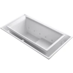 Kohler Sok Collection 75" Undermount or Drop In Effervescence Bath Tub with Left Side Drain