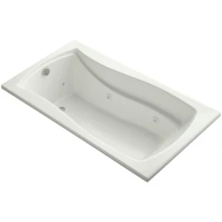 Kohler Mariposa Collection 66" Drop In Jetted Whirlpool Bath Tub with Reversible Drain