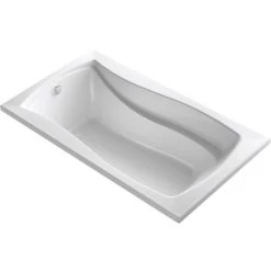 Kohler Mariposa 66" Drop In Acrylic Air Tub with Reversible Drain and Overflow
