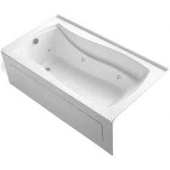 Kohler Mariposa 66" Three Wall Alcove Jetted Whirlpool Bath Tub - Left Drain