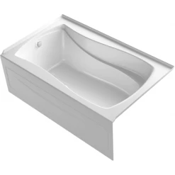 Kohler Mariposa 60" Alcove Acrylic Air Tub with Left Drain and Overflow
