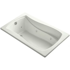 Kohler Mariposa 60" Drop-In Jetted Whirlpool Bath Tub - Reversible Drain