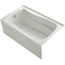 Kohler Mariposa 60" Alcove Soaking Bath Tub with Bask Heating and Left Drain