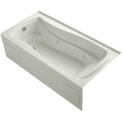 Kohler Mariposa Collection 72" Three Wall Alcove Jetted Whirlpool Bath Tub with Left Side Drain