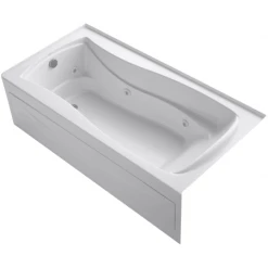 Kohler Mariposa 72" Three Wall Alcove Jetted Whirlpool Bath Tub - Left Drain