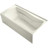 Kohler Mariposa Collection 72" Three Wall Alcove Jetted Whirlpool Bath Tub with Right Side Drain