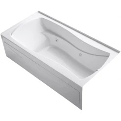 Kohler Mariposa 72" Three Wall Alcove Jetted Whirlpool Bath Tub - Right Drain