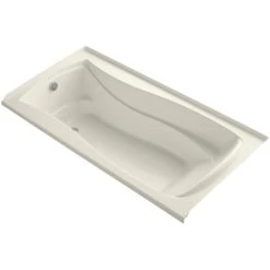 Kohler Mariposa Collection 72" Three Wall Alcove Soaking Bath Tub with Left Hand Drain and Integral Tile Flange