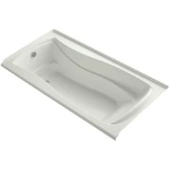 Kohler Mariposa 72" Alcove Soaking Bath Tub with Bask Heating and Left Drain