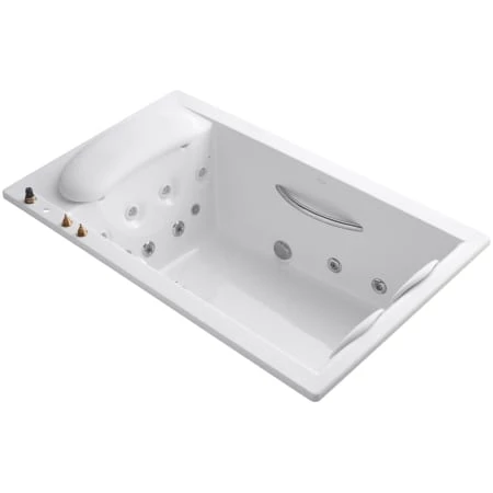Kohler RiverBath Collection 75" Drop In Jetted Whirlpool Bath Tub with Center Drain
