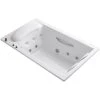 Kohler RiverBath Collection 75" Drop In Jetted Whirlpool Bath Tub with Center Drain