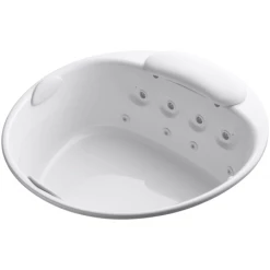 Kohler Riverbath Collection 66" Drop In Jetted Whirlpool Bath Tub with Reversible Drain