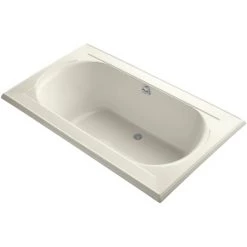 Kohler Memoirs® 72" Acrylic Soaking Bathtub for Drop-In Installations with Center Drain and Bask™ Technology - Less Drain Assembly