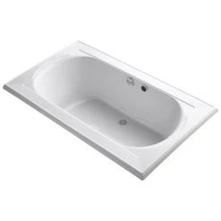 Kohler Memoirs 72" Drop In Acrylic Air Tub with Center Drain and Overflow