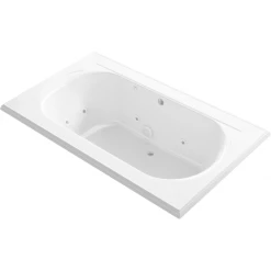 Kohler Memoirs 72" Drop In Acrylic Experience Tub with Center Drain and Overflow