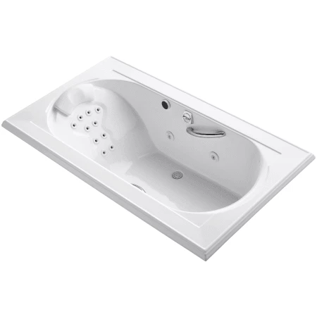 Kohler Memoirs Collection 72" Drop In Jetted Whirlpool Bath Tub with Center Drain