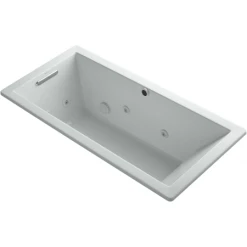 Kohler Underscore 66" Drop In, Undermount Acrylic Experience Tub with Left, Reversible, Right Drain and Overflow
