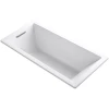 Kohler Underscore 66" Soaking Tub with Reversible Drain and VibrAcoustic Technology