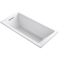 Kohler Underscore 66" Soaking Tub with Reversible Drain and VibrAcoustic Technology