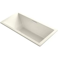 Kohler Underscore 72" Soaking Tub with Center Drain and Bask Heating Technology