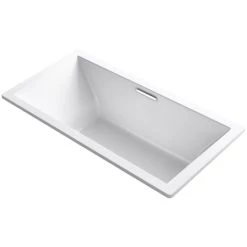 Kohler Underscore Rectangle 72" Drop In Acrylic Air Tub with Center Drain and Overflow