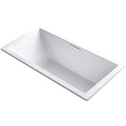 Kohler Underscore 72" Soaking Tub with Center Drain and VibrAcoustic Technology