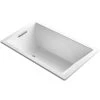 Kohler Underscore Rectangle 60" Drop In or Undermount Acrylic Soaking Tub with Reversible Drain